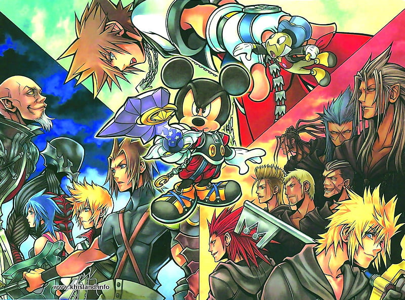 Kingdom Hearts Different Time Different Place Same Hearts, Aqua, Ventus, Axel, Birth By Sleep, Xion, Mickey, Sora, Terra, Roxas, Kingdom Hearts, HD wallpaper