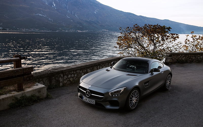 mercedes, sports coupe, 2016, HD wallpaper