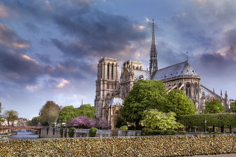 Notre Dame de Paris, paris, france, cathedrale, HD wallpaper
