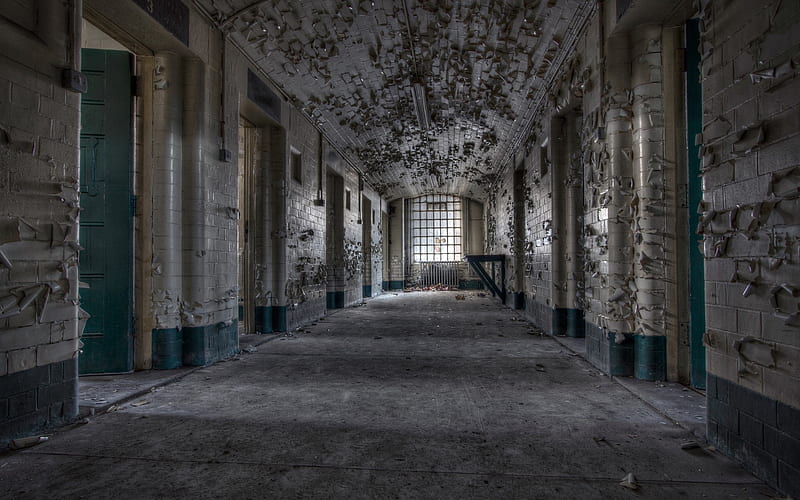 abandoned building, indoors, prison, Others, HD wallpaper