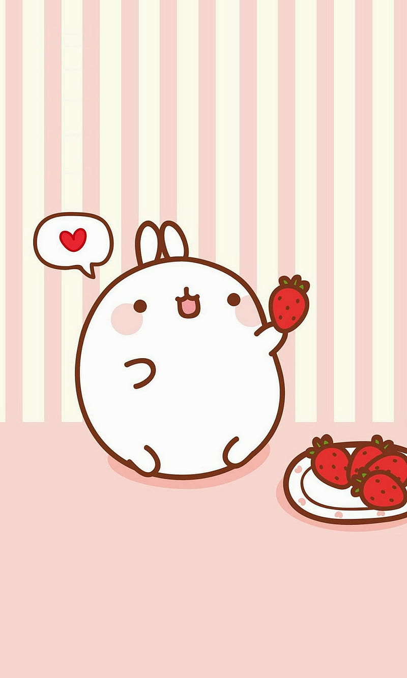 Kawii Paper, cute, kawii, strawberries, HD phone wallpaper