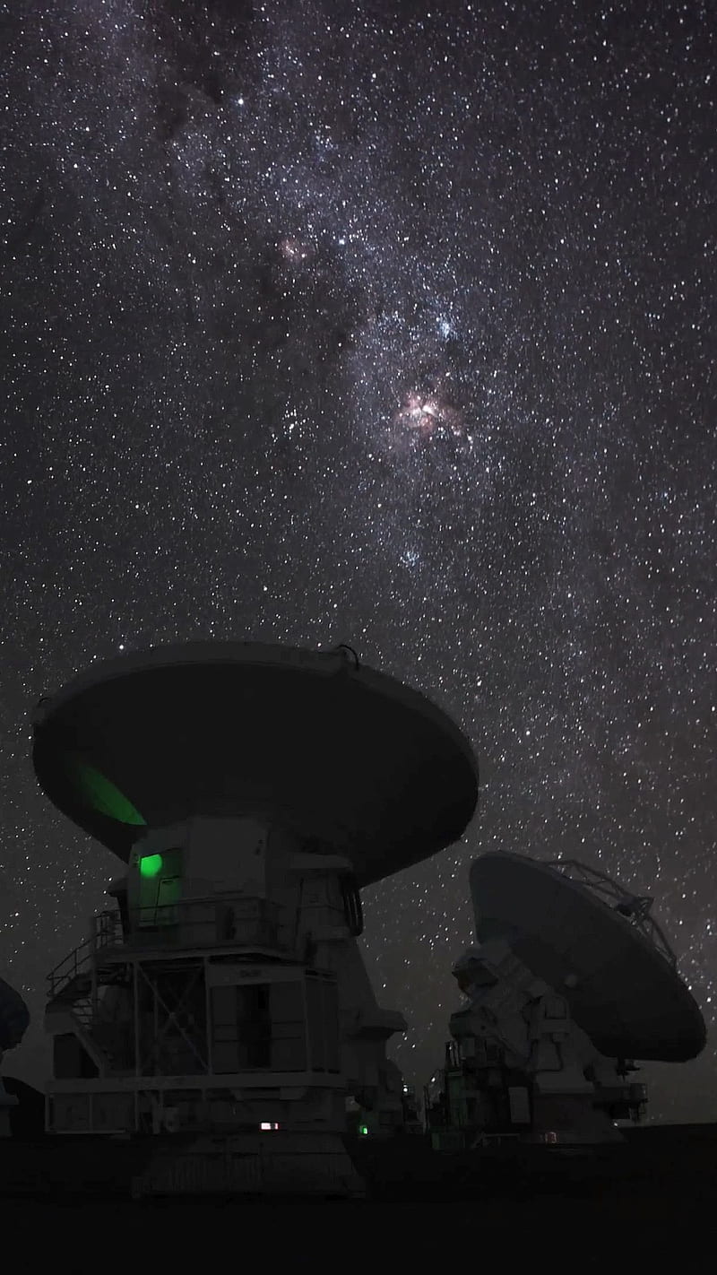 Observatory, radio telescope, HD phone wallpaper