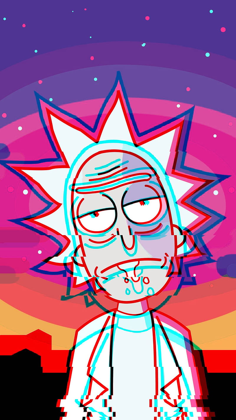 Rick And Morty wallpaper glitch by pxdilla on DeviantArt