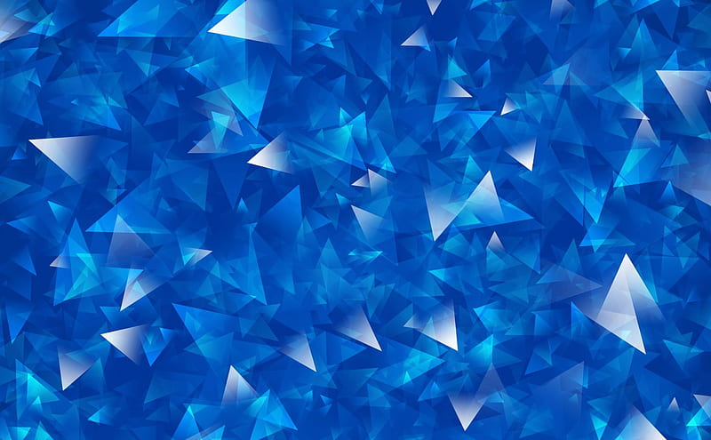 Abstract diamonds, glass, glossy, fractal, texture, abstract, blue, diamond, HD wallpaper