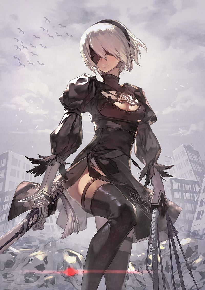 NieR:Automata Ver 1.1a 2B 1/7 Scale Standard + Deluxe Figure Pre-Orders  Available; Features New Art By NieR Anime Character Designer - Noisy Pixel