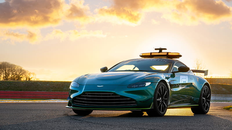 Aston Martin Vantage Formula 1 Green Safety Sport Car Cars, HD wallpaper