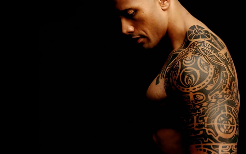 Dwayne Johnson wrestler tattoos star the rock HD wallpaper  Peakpx