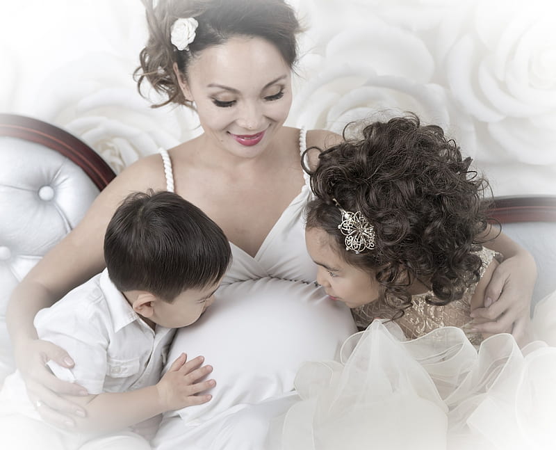 Mother's Love, Love, Pregnancy, Mother, Children, HD wallpaper