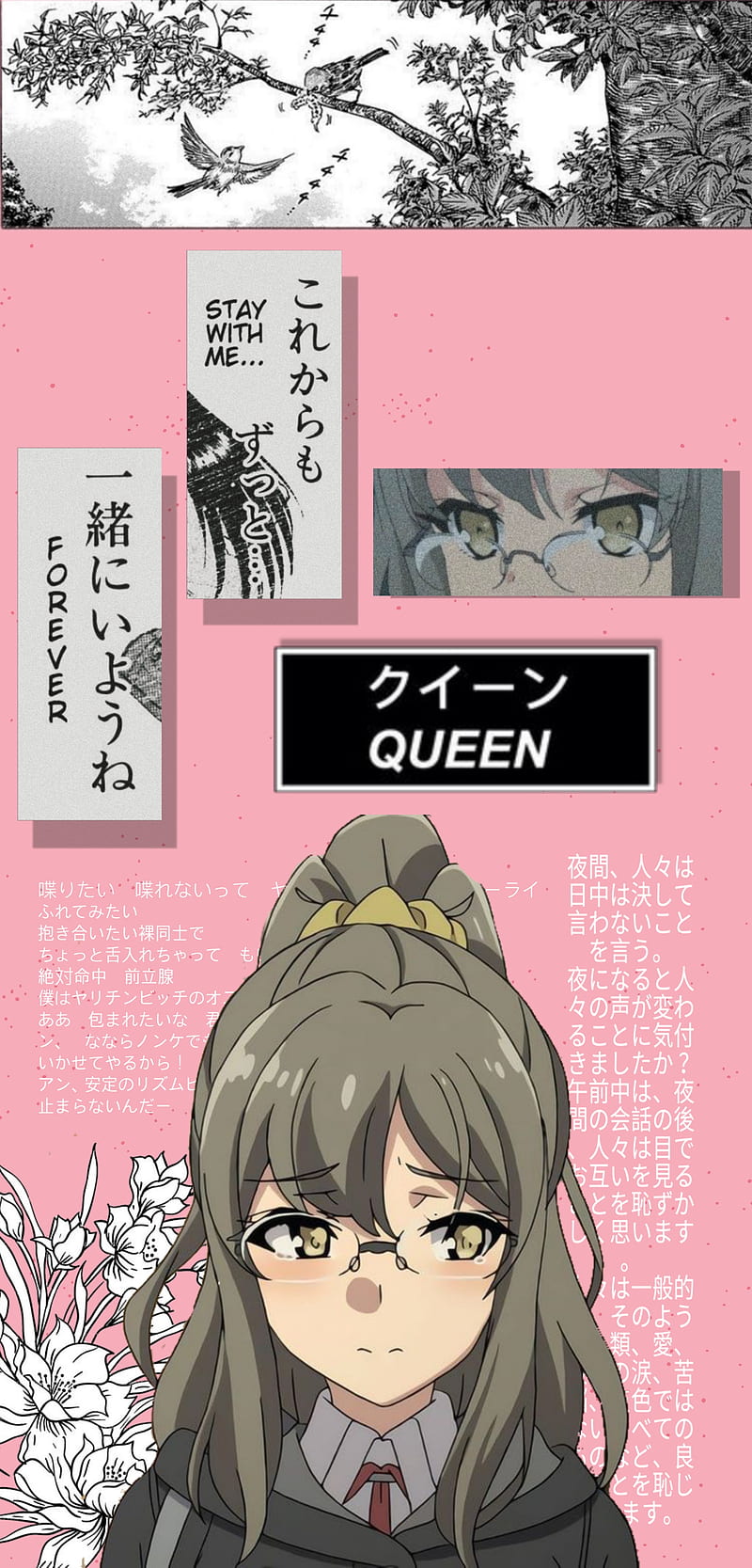 Futaba Rio, bunny girl senpai, cute, anime, seishun buta yarou, HD phone wallpaper