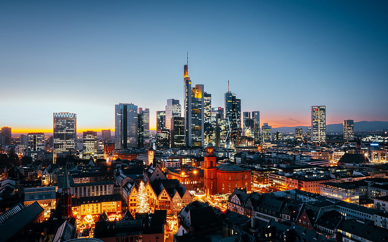 Domturm Frankfurt Germany 2022 City, HD wallpaper