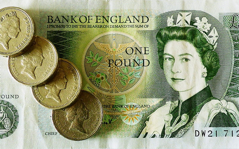 One Pound, money, note, currency, paper, HD wallpaper