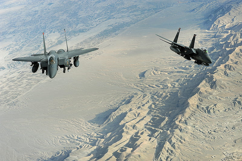 IN ACTION., f15, strike, fighter, eagle, recon, military, jet, HD wallpaper