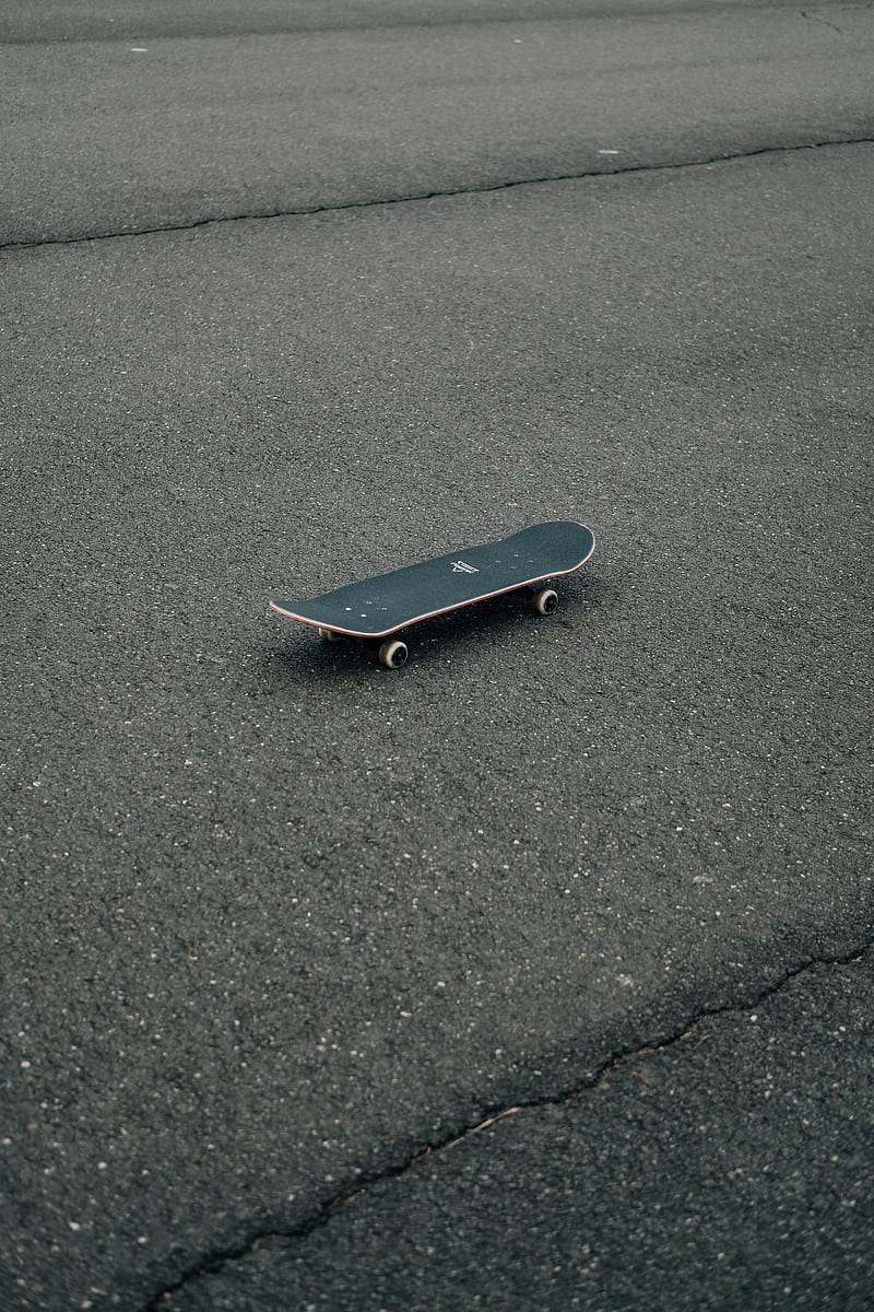 skateboard, skate, asphalt, coating, minimalism, HD phone wallpaper