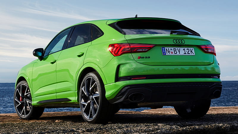 Audi, Audi RS Q3 Sportback, Car, Crossover Car, Green Car, Luxury Car, SUV, Subcompact Car, HD wallpaper