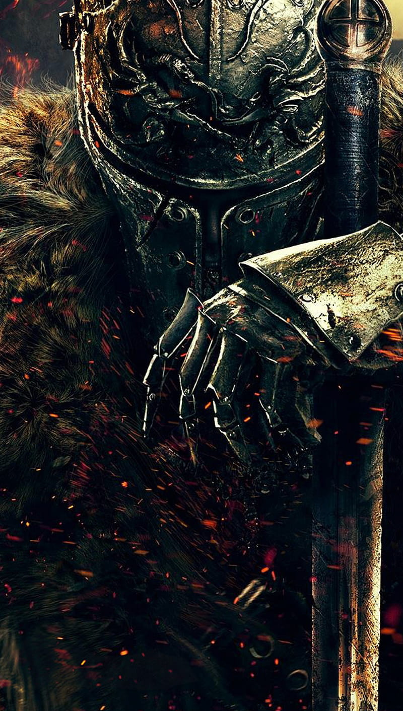 Dark Souls II, dark souls backgrounds, dark souls ii , warrior, HD phone wallpaper