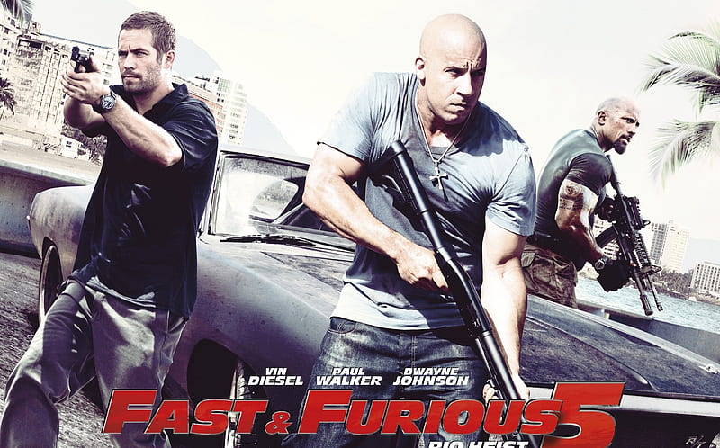 Fast And Furious 5, nice, cool, bullets, gun, movie, action, fast and furious, adrenaline, HD wallpaper