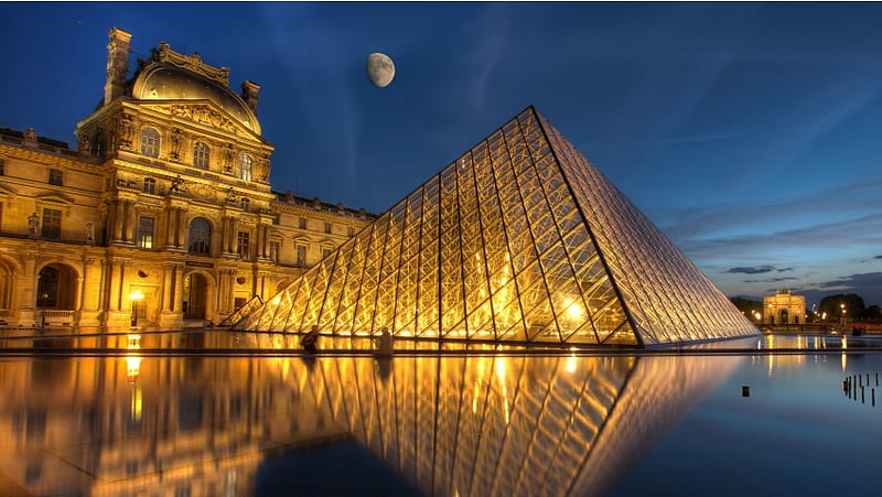 Louvre Museum Paris France, HD wallpaper