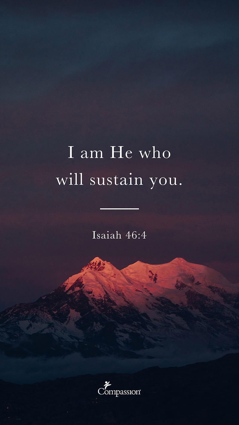 Isaiah 46 4 , bible, HD phone wallpaper
