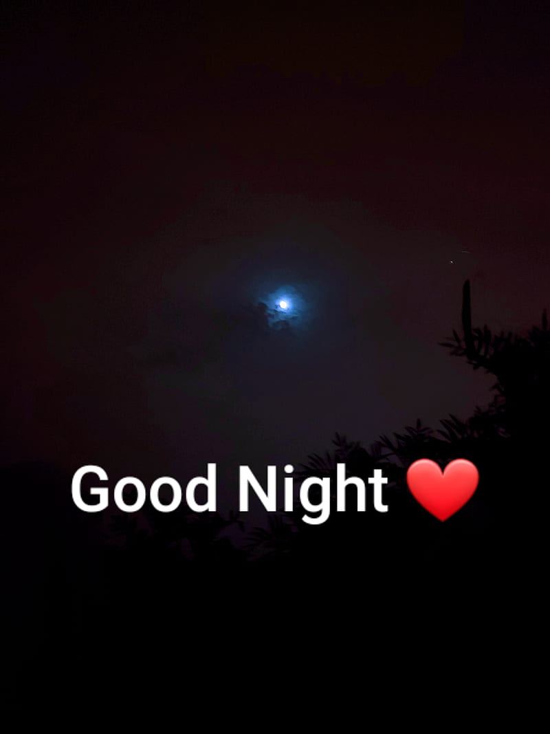 GOOD NIGHT, moon, night view, HD phone wallpaper | Peakpx