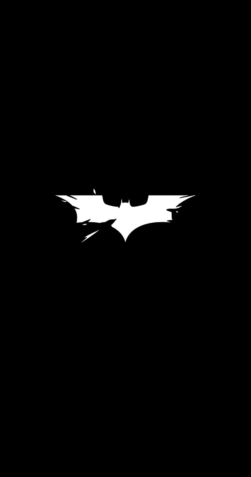 Batman, black, logos, man, HD phone wallpaper