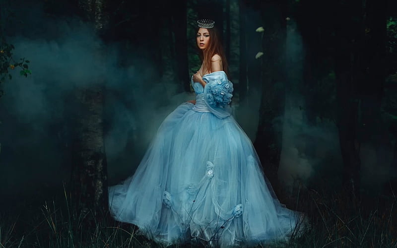 Cinderella, tale, dress, girl, model, rosie hardy, woman, blue, HD ...