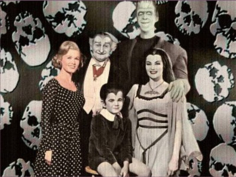 Found in attic, retro, old television, the munsters, HD wallpaper