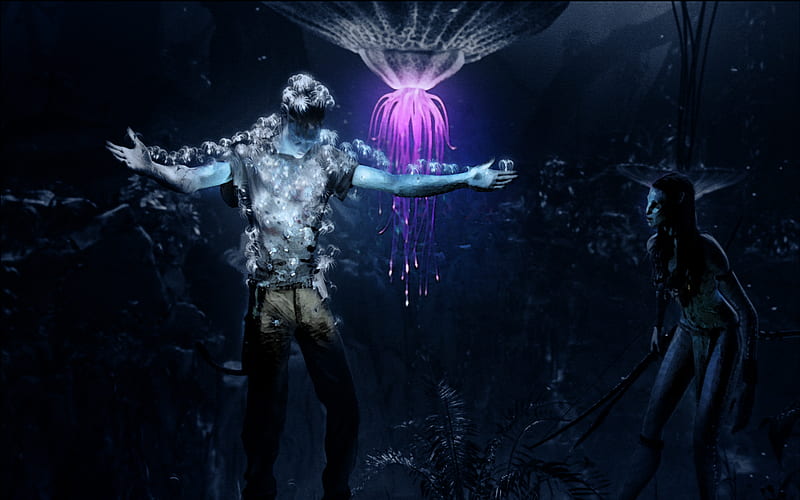 Avatar Dark arena, sf, dark, black, avatar, blue, HD wallpaper | Peakpx