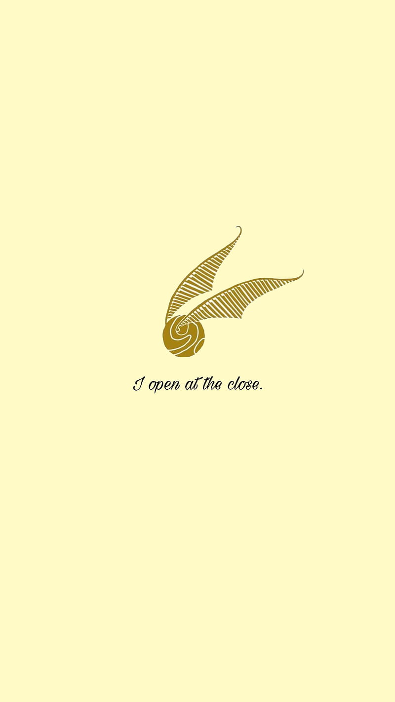 I open at the close, deathly hallows, golden snitch, magic, HD phone  wallpaper | Peakpx