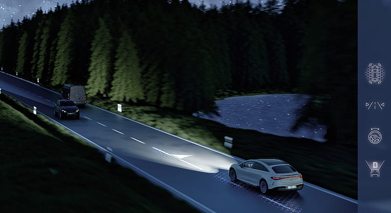 2022 Mercedes-Benz EQS - DIGITAL LIGHT headlamp technology , car, HD wallpaper