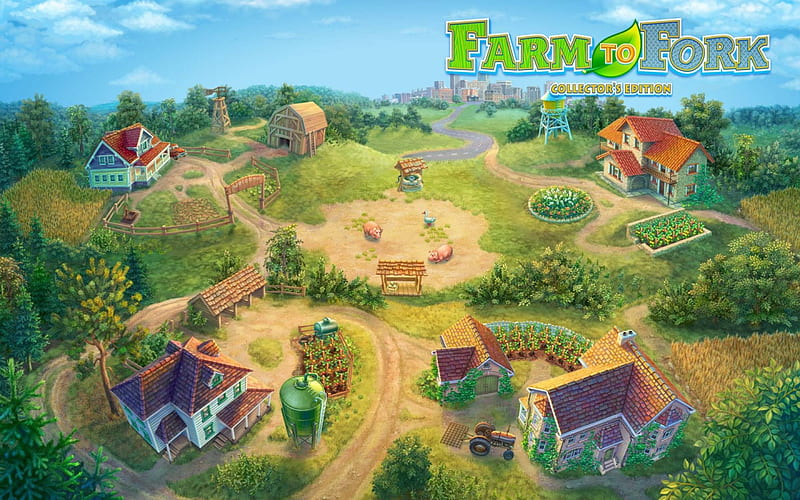 Farm To Fork03, video game, cool, fun, time management, HD wallpaper