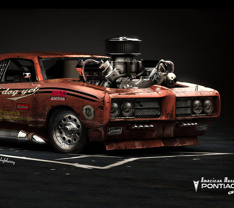 Pontiac GTO Monster, bdb, t, HD wallpaper