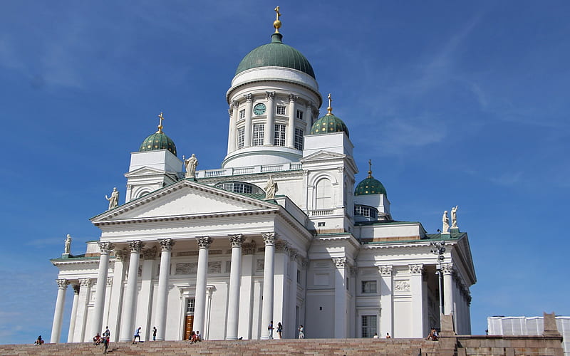 Helsinki Cathedral, Finland, church, Finland, Helsinki, cathedral, HD wallpaper