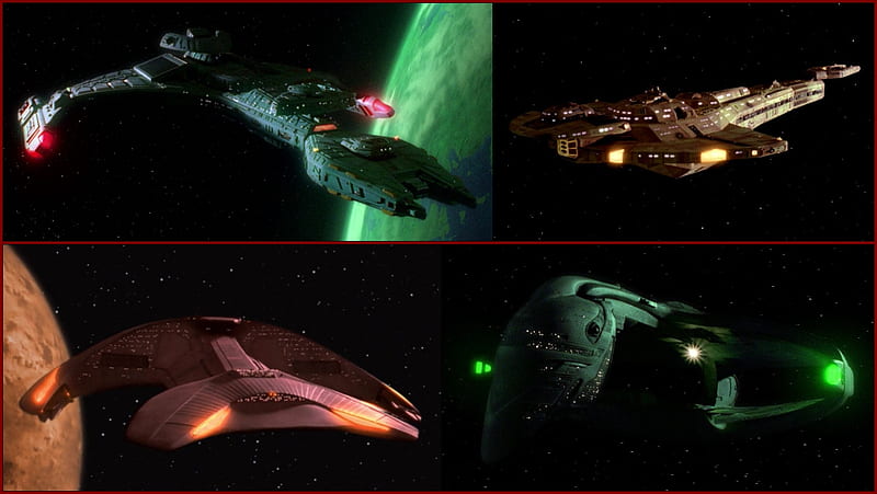 Star Trek: The Next Generation Era Ships, Klingon, Star Trek Ships, Star Trek The Next Generation, Ferengi, Romulan, Cardassian, HD wallpaper