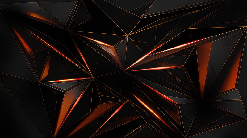 Polygon Abstract Shapes Sharp , abstract, shapes, polygon, HD wallpaper