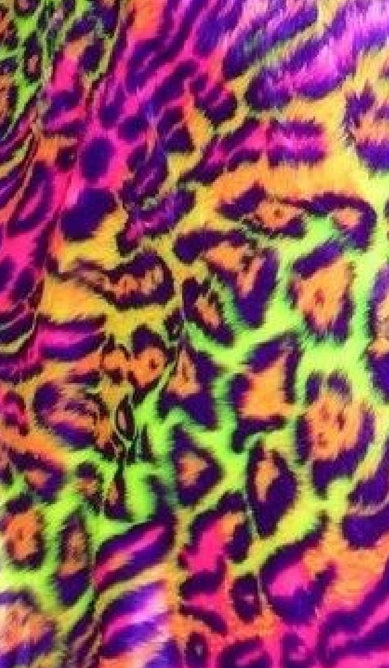 Leopardo arcoiris, colores, Fondo de pantalla de teléfono HD | Peakpx