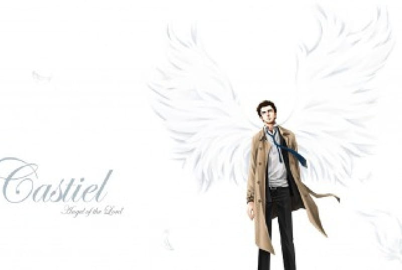 Castiel - Angel of the Lord, collins, misha, castiel, angel, lord, supernatural, HD wallpaper