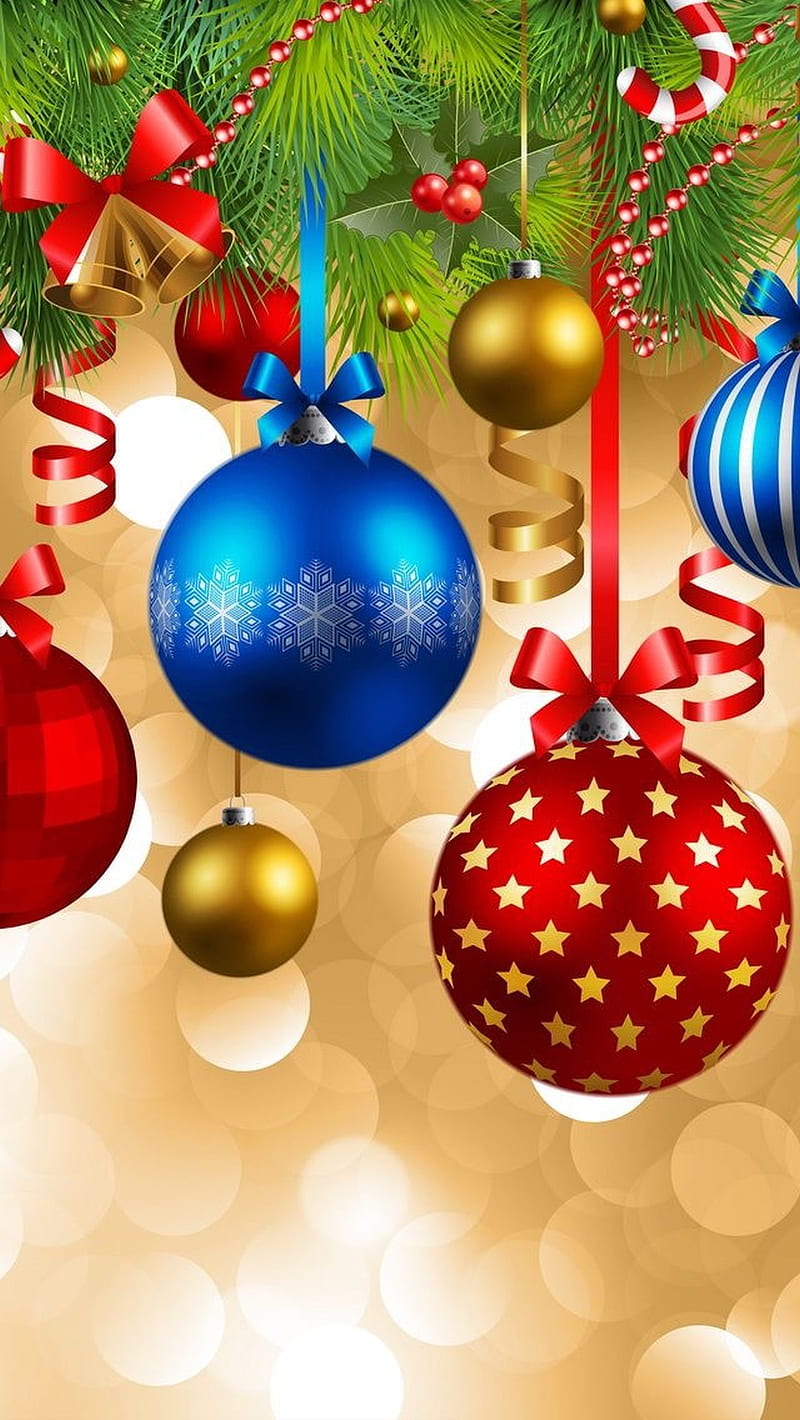 Christmas Ornaments, HD phone wallpaper