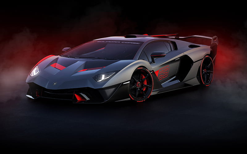 2019 Lamborghini SC18, Lamborghini, vehicles, carros, front view, black  cars, HD wallpaper | Peakpx