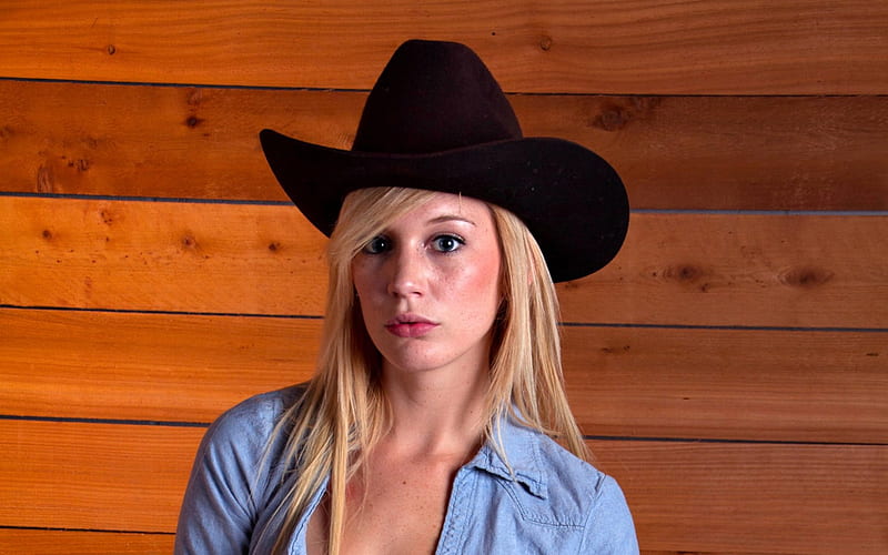 Cowgirl Hayden Hawkens Model Cowgirl Hat Blonde HD Wallpaper Peakpx
