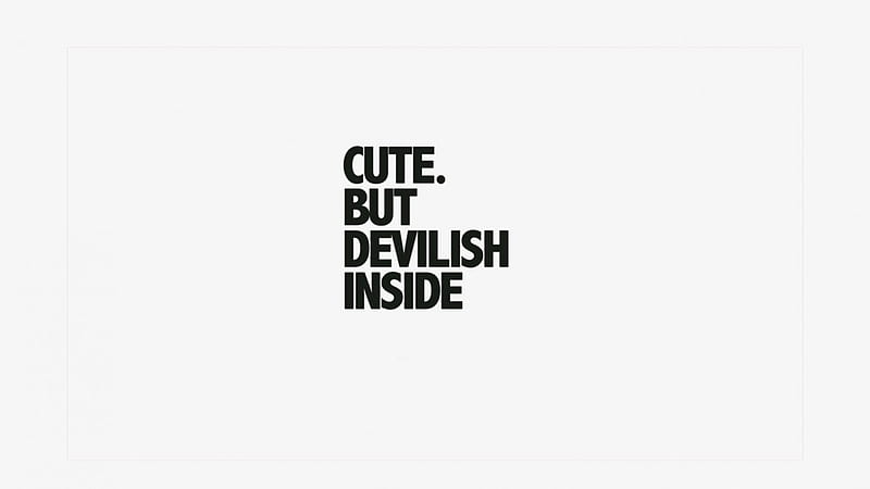 yeah it's me, cute, inside, abi, devil, HD wallpaper