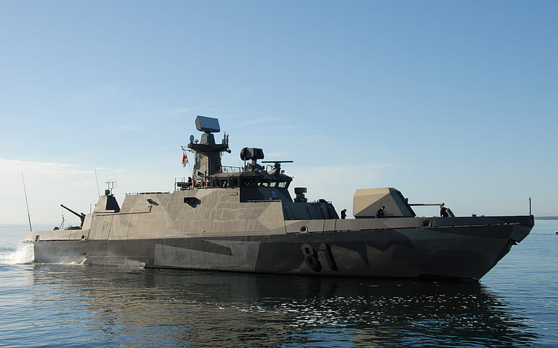 FNS Tornio 81, fast attack craft, Finnish Navy, Hamina-class missile boat, warship, Finland, HD wallpaper