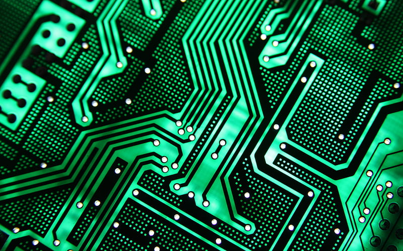 Green circuit board texture, technology, chip, microcircuit texture,  Printed circuit board background, HD wallpaper | Peakpx