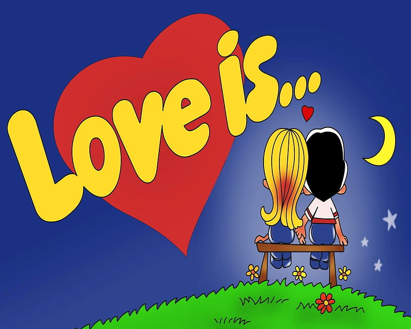 Love, couple, heart, painting, romance, valentine, HD wallpaper