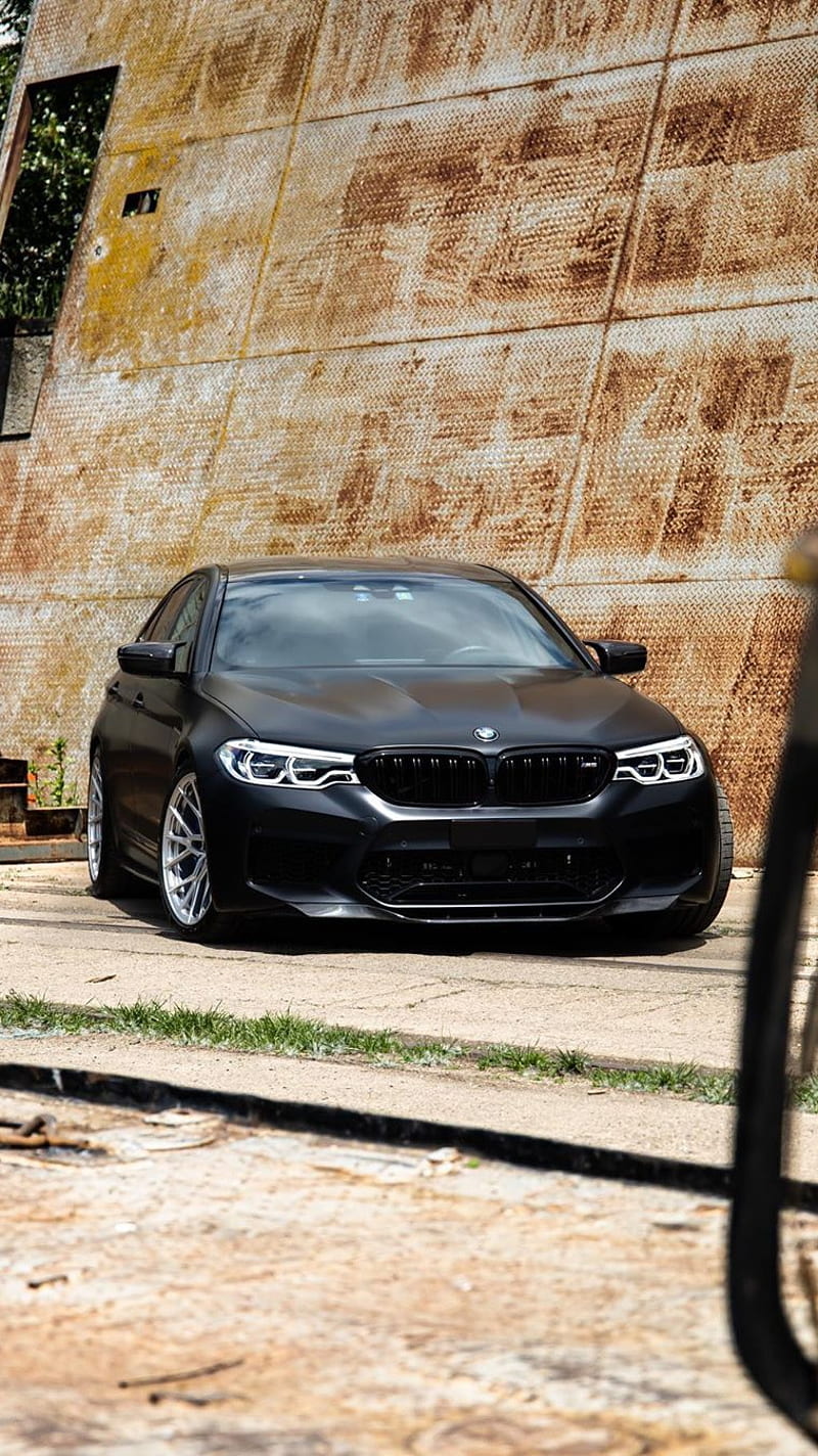 BMW M5, bmw, car, f90, luxury, m power, m5, matte black, sedan, tuning, vehicle, HD phone wallpaper