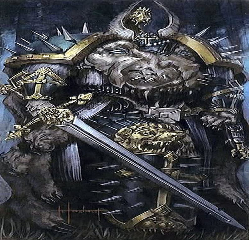 The Loin of Caliban, warhammer, marine, space, game, 40k, HD wallpaper