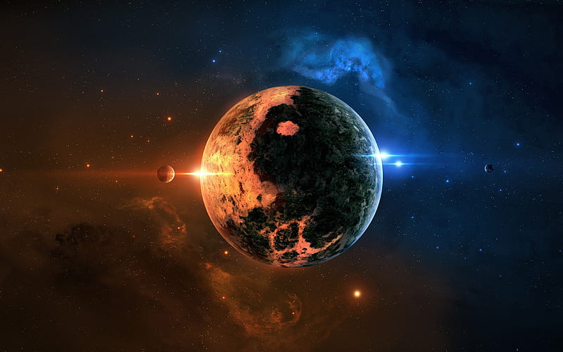 yin yang planet-Explore the mysteries of the universe, HD wallpaper