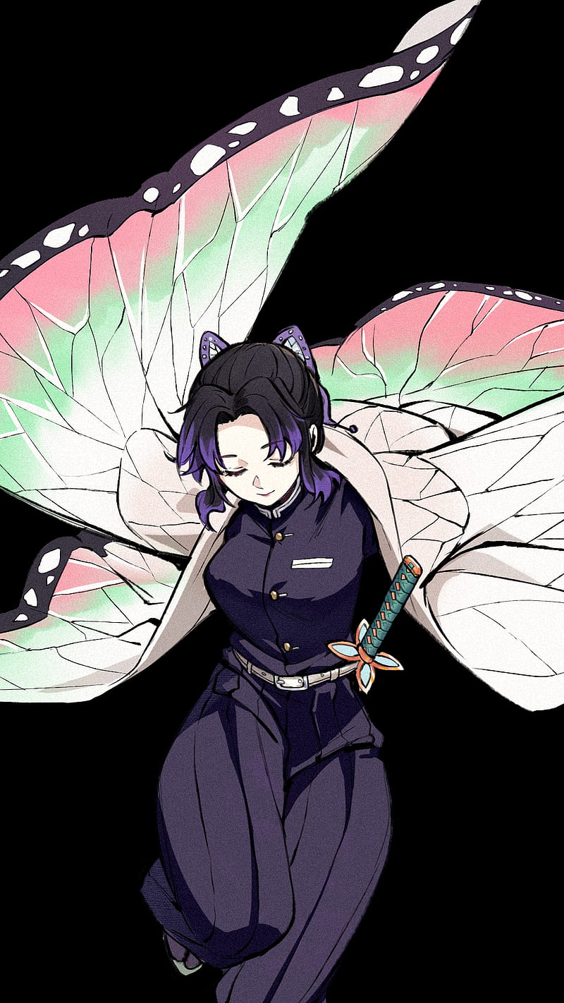 1080p Descarga Gratis Shinobu Kocho Chica Anime Mariposas Asesino