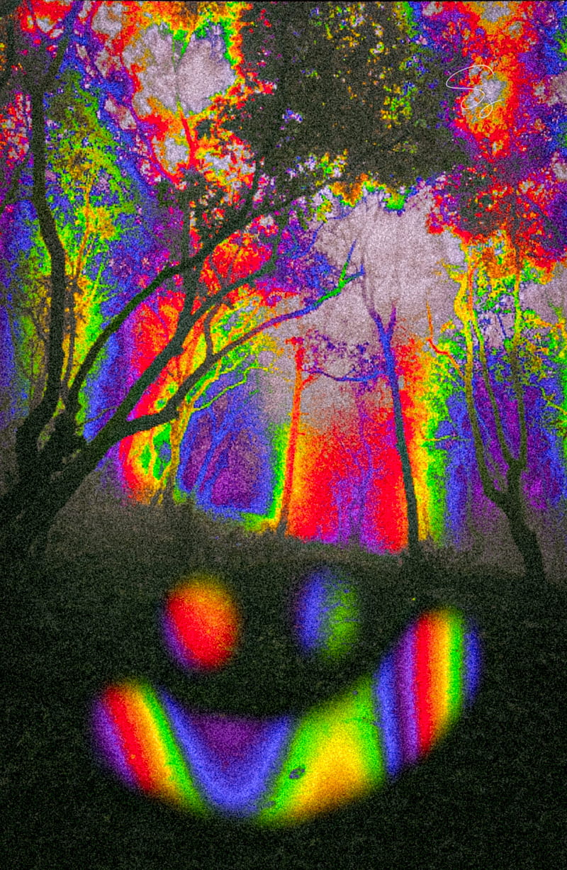 Psychedelic Jungle Acid Magenta Art Forest Trip Iphone Thermal Distorted Hd Mobile Wallpaper Peakpx