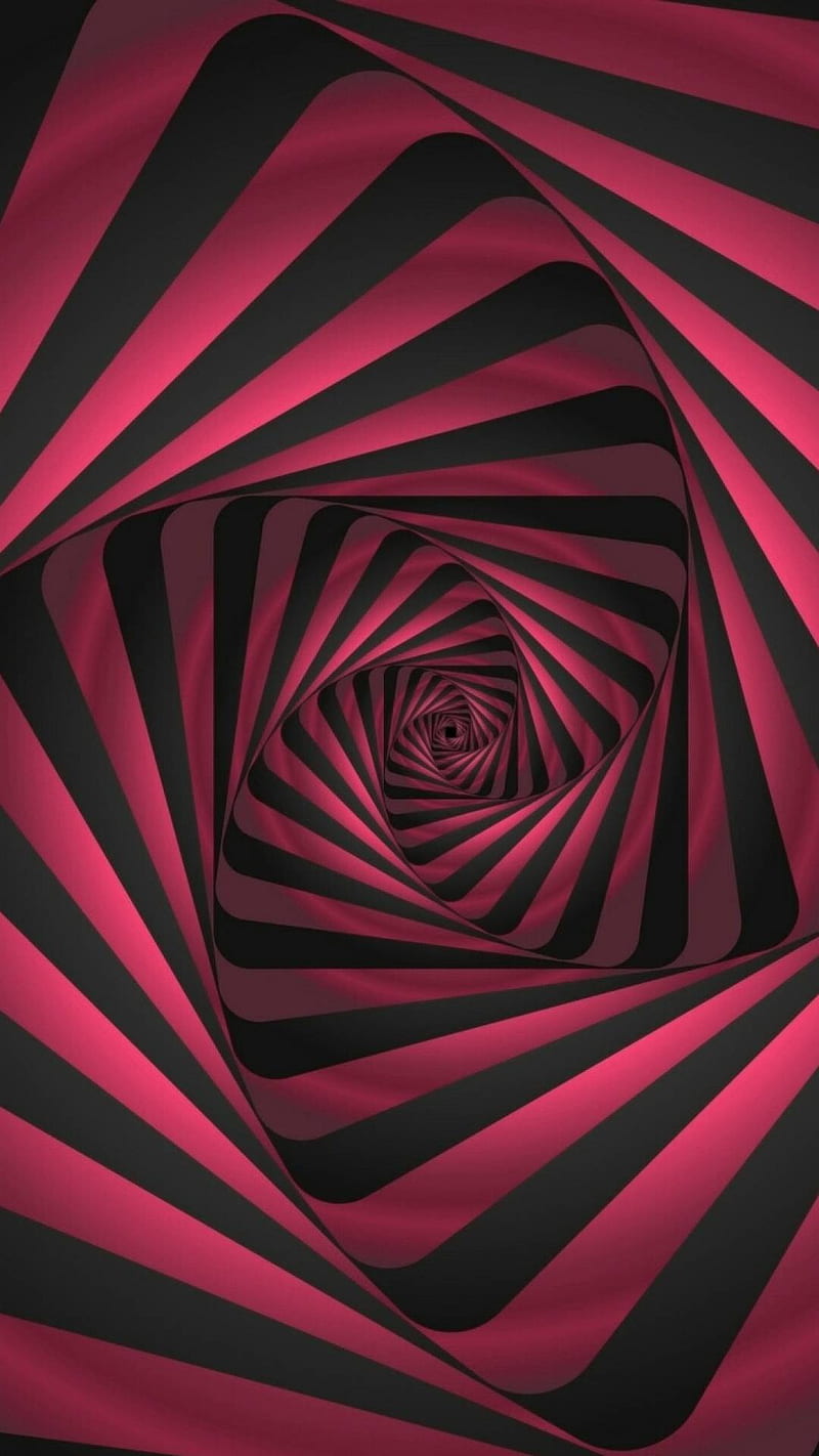 Pretty Spiral 929, gray, optical, pink, stripes, trippy, trista hogue, HD phone wallpaper