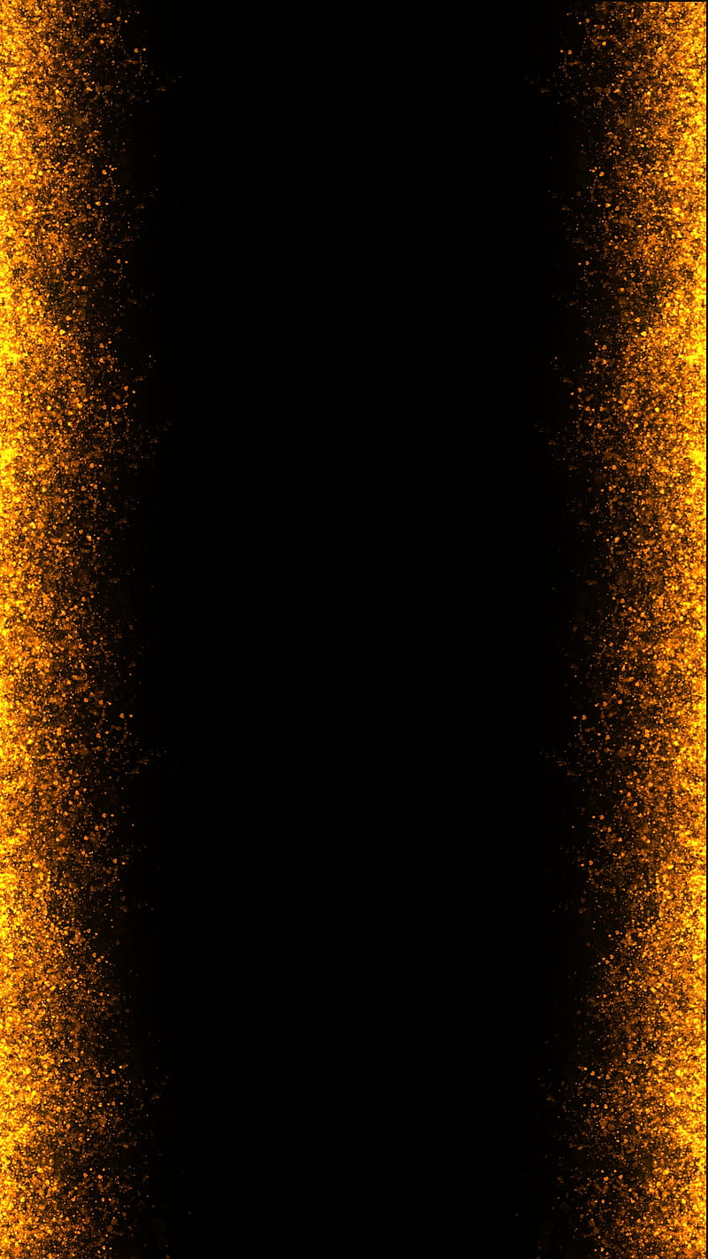 Particles edges, background, edge, fire, frame, magical, neon, orange, particle, shine, sparkle, HD phone wallpaper